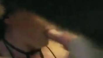 Oral sex sequence starring a stunning woman with zoophilic tendencies