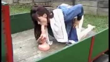 Fiery-haired woman adores the stallion's penis on camera