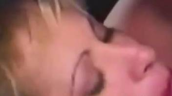 Sexy blonde's pussy is going to get destroyed for real